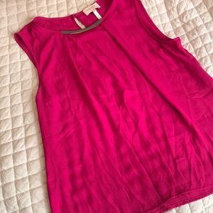 🏷 SALE Laundry by Shelli Segal Sleeveless Blouse- Large- Pink